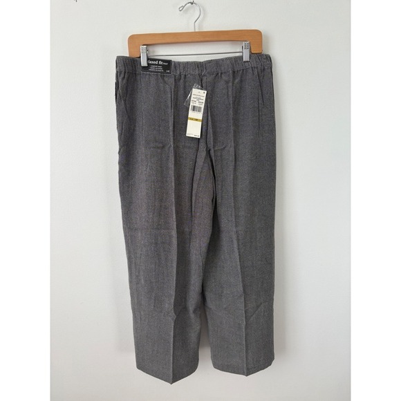 Women's - Alfred Dunner Santa Barbara Straight Fit Ankle Pant – Gray – 14P – NWT - Picture 4 of 5